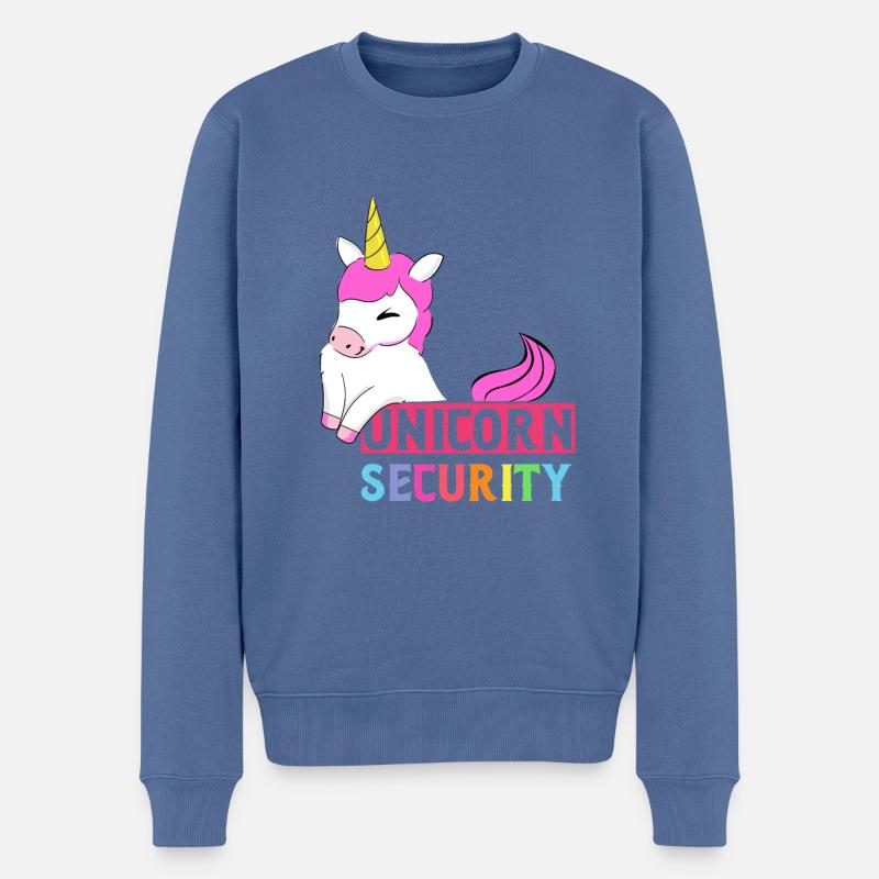 Licorne - Pull Premium bio Homme - bleu pigeon