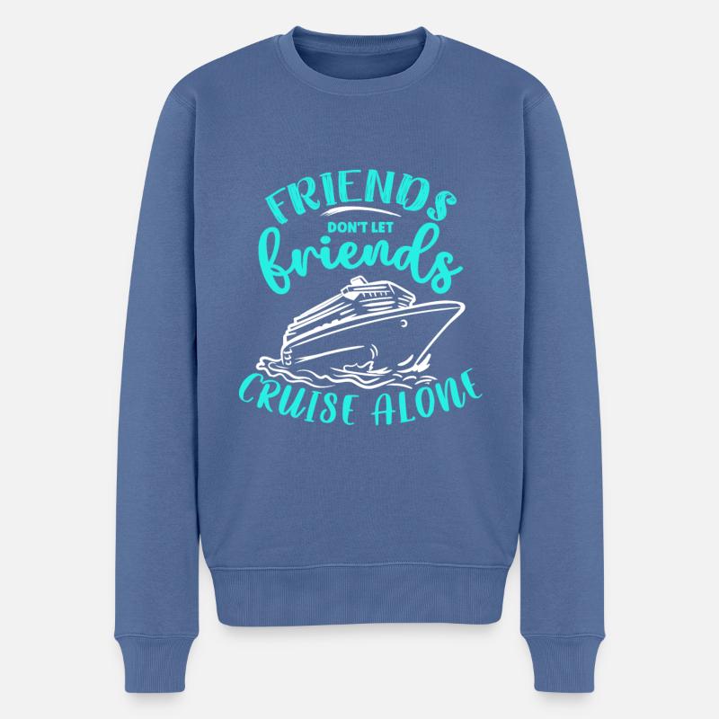 Cadeau de bateau de croisière - Pull Premium bio Homme - bleu pigeon