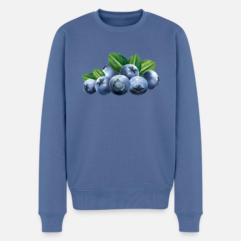 Blauberren Blauberre Cadeau - Pull Premium bio Homme - bleu pigeon