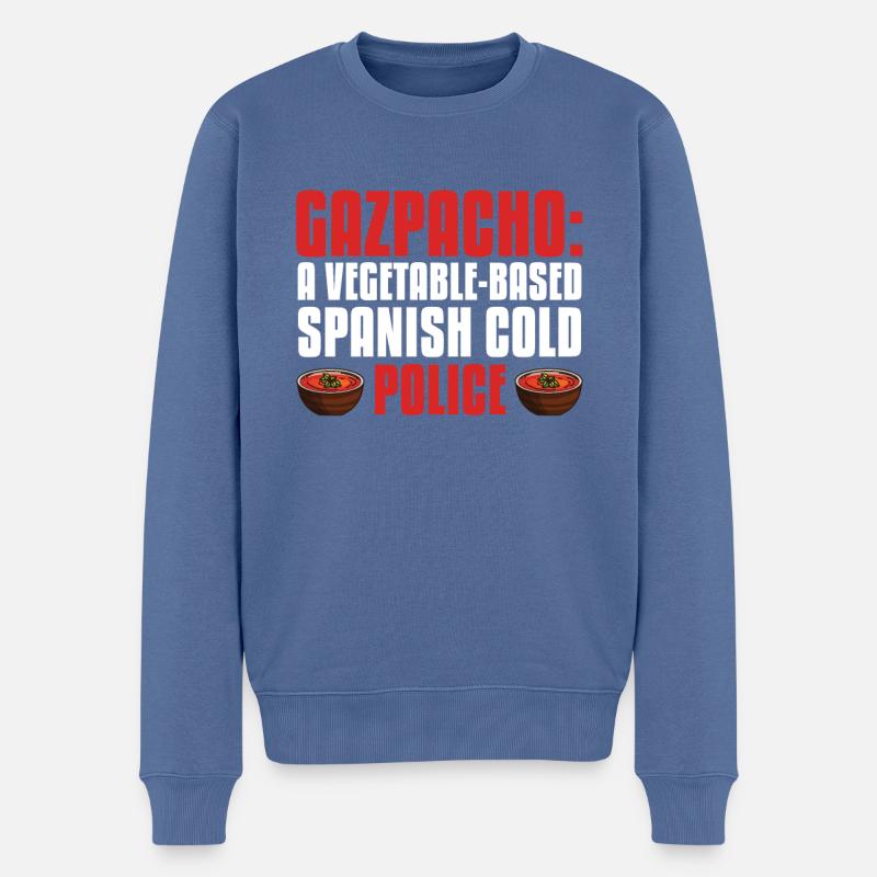 Gaspacho - Pull Premium bio Homme - bleu pigeon