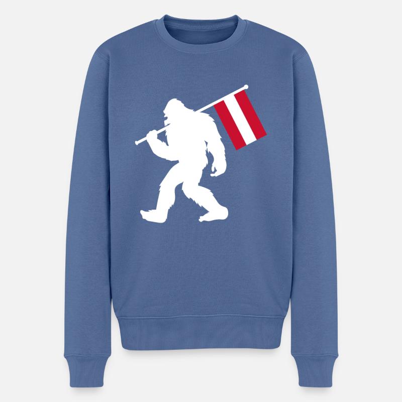 Bigfoot d’Autriche - Pull Premium bio Homme - bleu pigeon