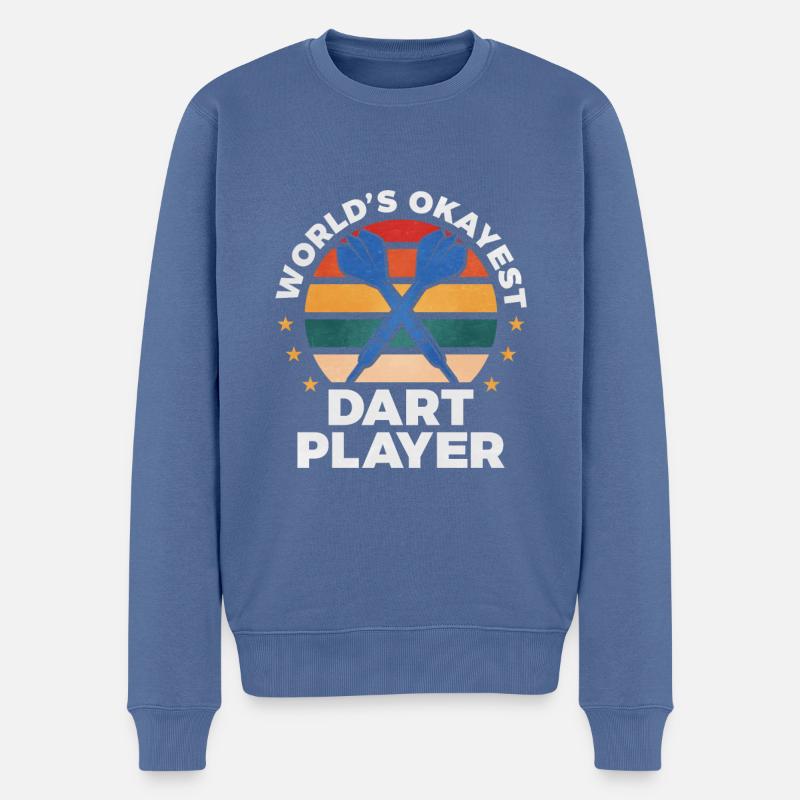 Darts - Männer Premium Bio Pullover - Taubenblau