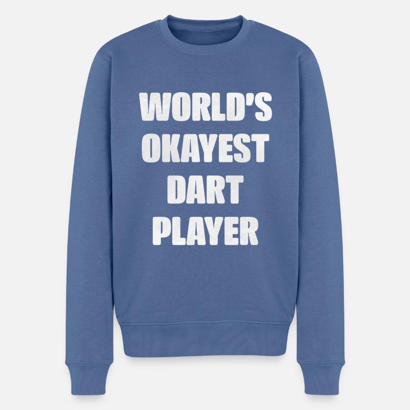 Darts - Männer Premium Bio Pullover - Taubenblau