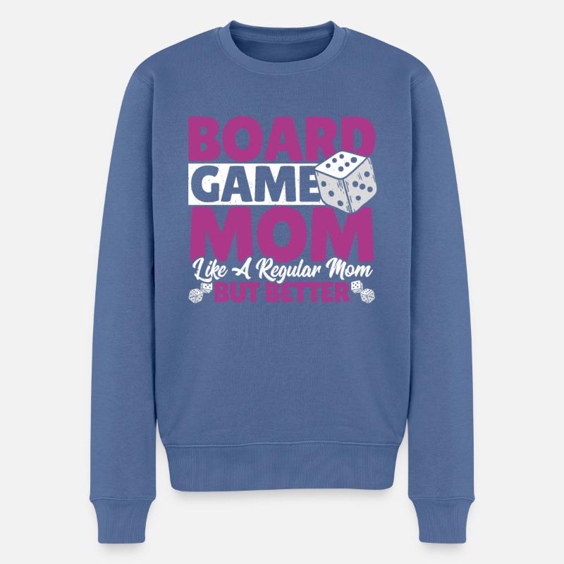 Brettspiele Spielbrett Geschenk - Männer Premium Bio Pullover - Taubenblau