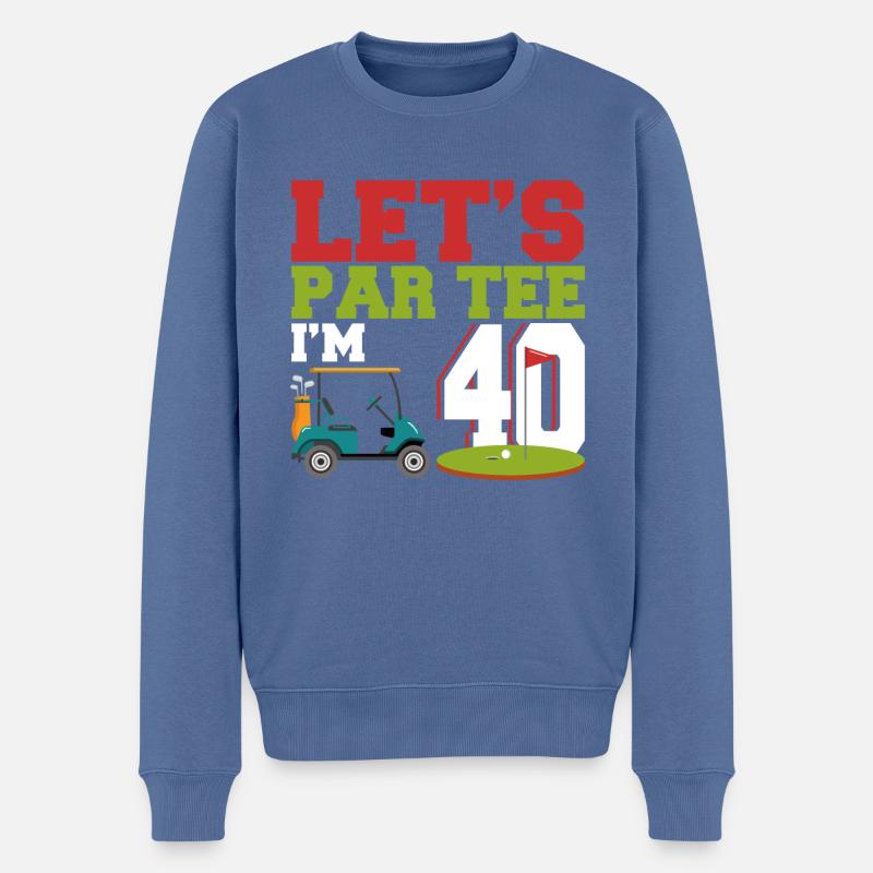 Geschenk für Minigolfspieler - Männer Premium Bio Pullover - Taubenblau