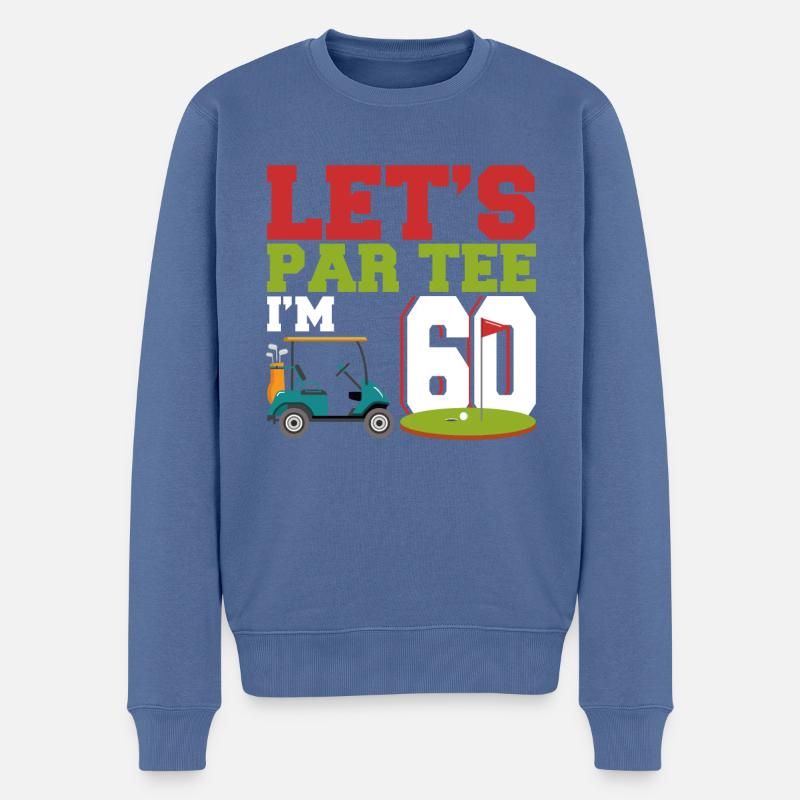 Cadeau pour les -golfeurs - Pull Premium bio Homme - bleu pigeon