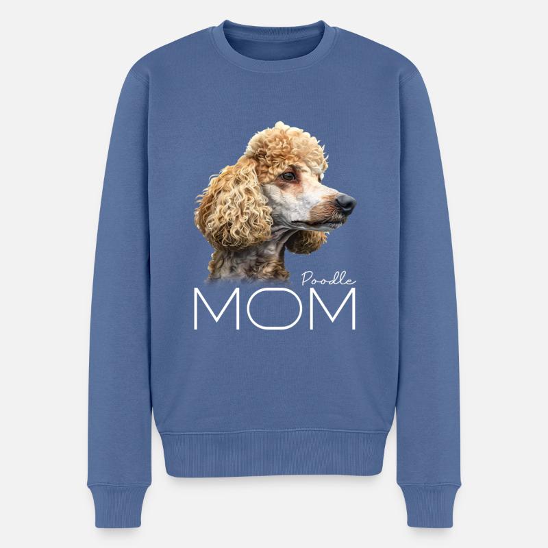 Caniche Caniche Maman Caniche - Pull Premium bio Homme - bleu pigeon