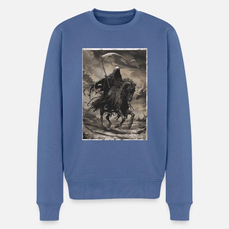 Tarot de la mort - Pull Premium bio Homme - bleu pigeon