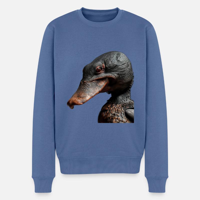 Schnabeltier - Männer Premium Bio Pullover - Taubenblau