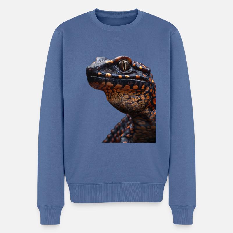 Salamander - Männer Premium Bio Pullover - Taubenblau