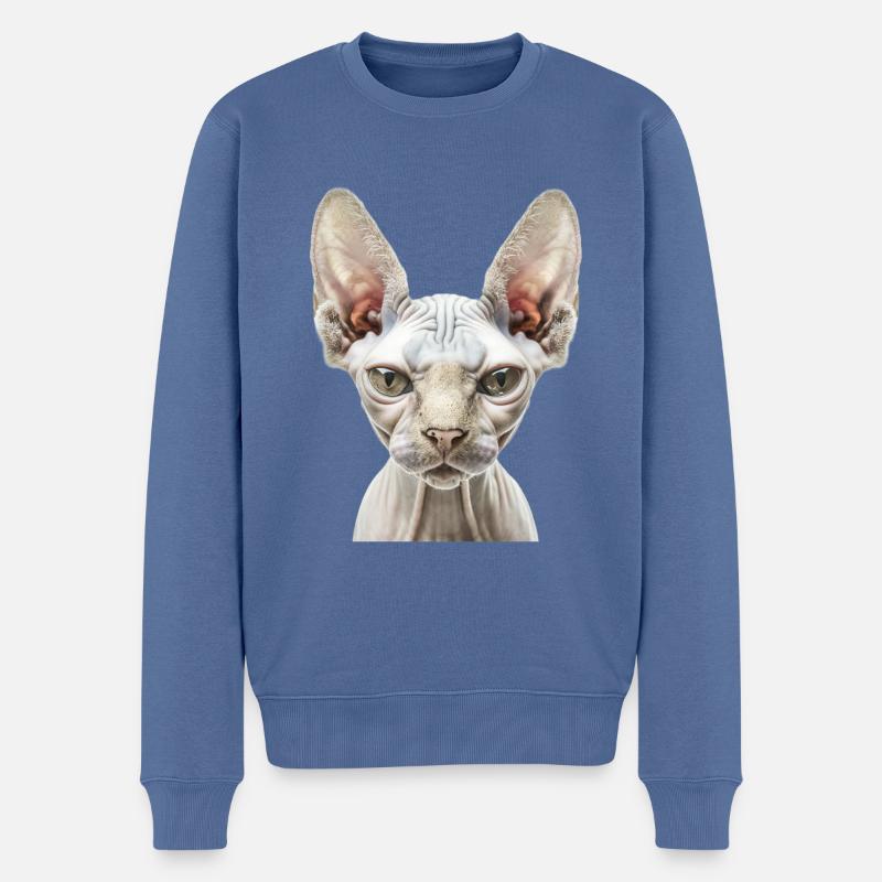 Sphinx - Pull Premium bio Homme - bleu pigeon