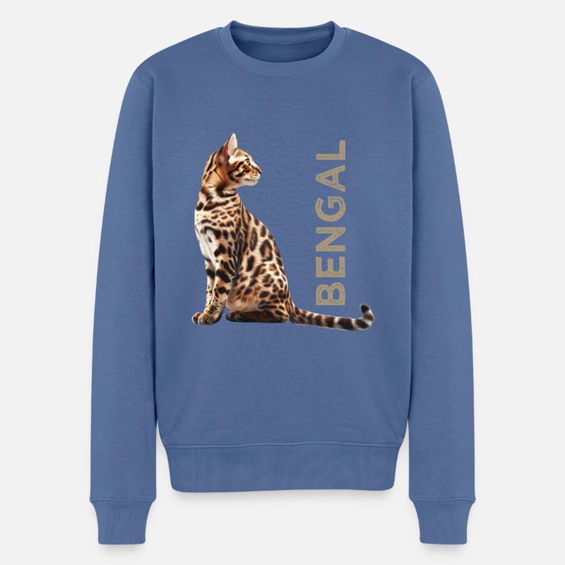 Bengale - Pull Premium bio Homme - bleu pigeon