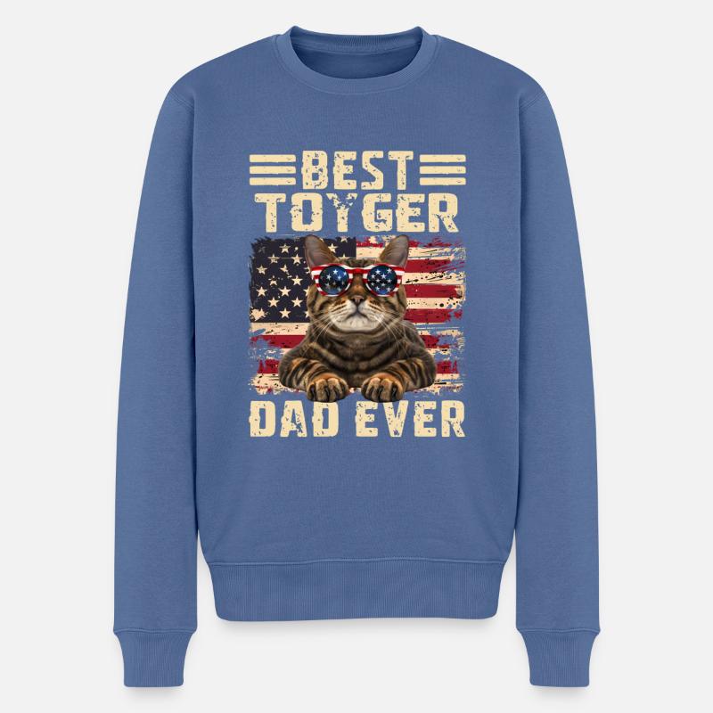 Toyger Dad - Pull Premium bio Homme - bleu pigeon