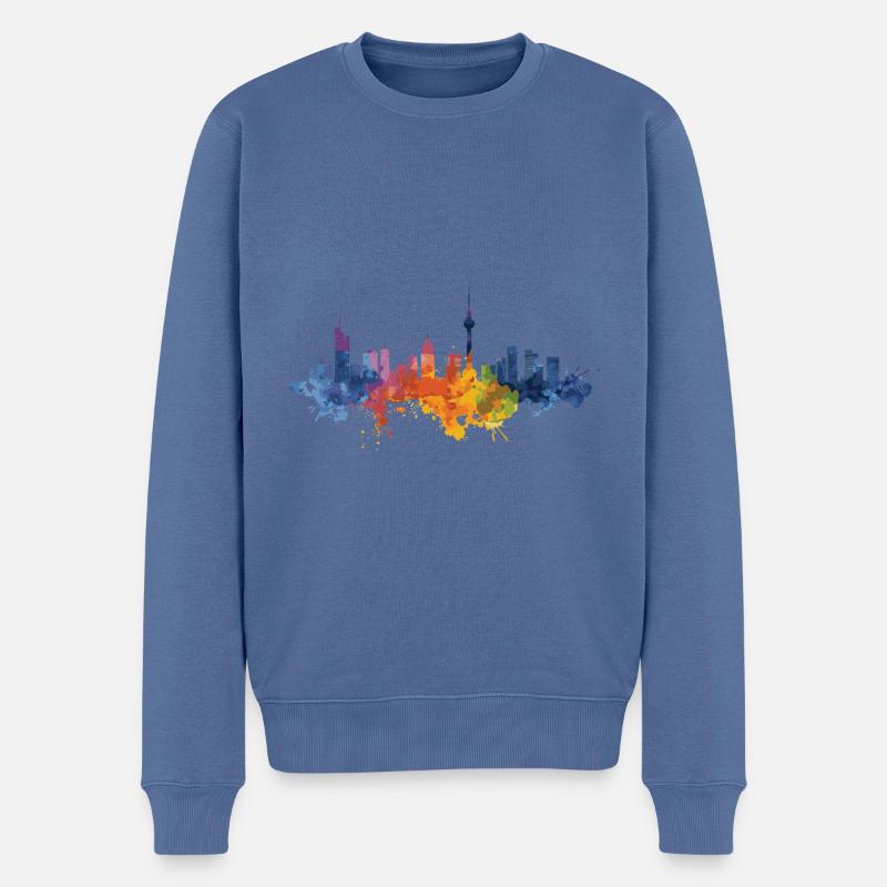 Nettetal - Pull Premium bio Homme - bleu pigeon