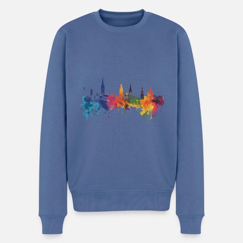 Ministre - Pull Premium bio Homme - bleu pigeon
