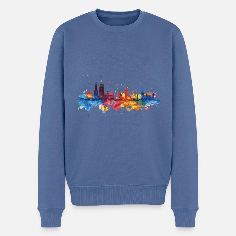 Plettenberg - Pull Premium bio Homme - bleu pigeon