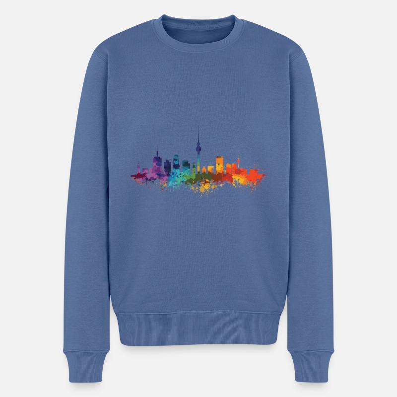 Rietberg - Pull Premium bio Homme - bleu pigeon