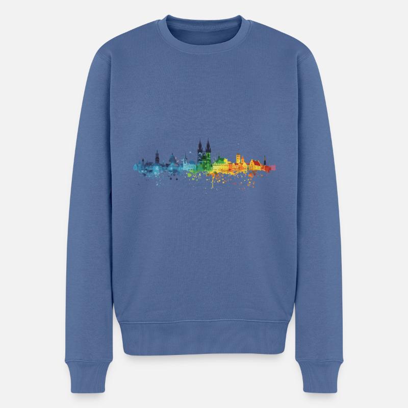 Rodgau - Pull Premium bio Homme - bleu pigeon