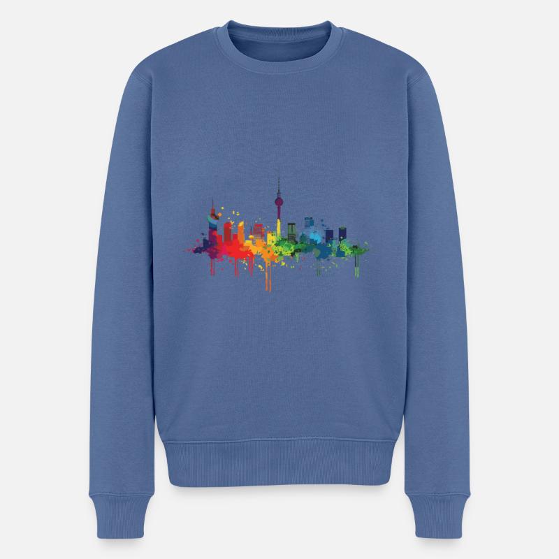 Roth - Pull Premium bio Homme - bleu pigeon