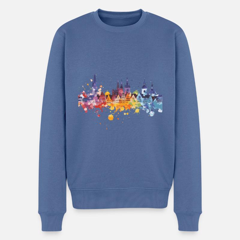 Schorndorf - Pull Premium bio Homme - bleu pigeon