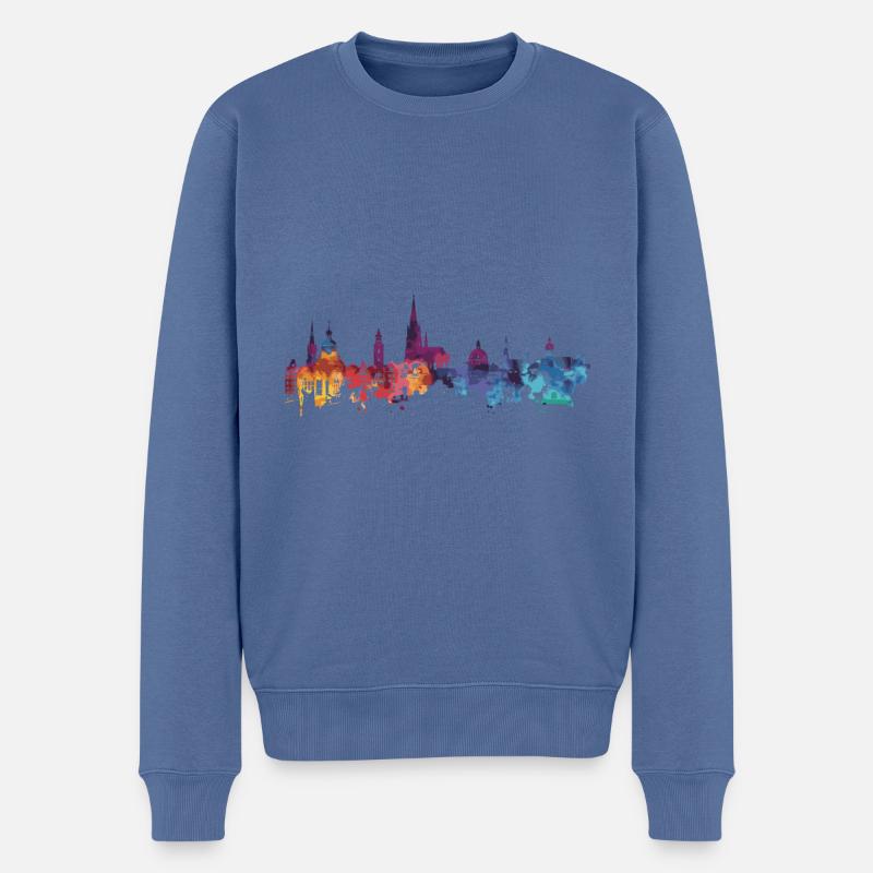 Soest - Pull Premium bio Homme - bleu pigeon
