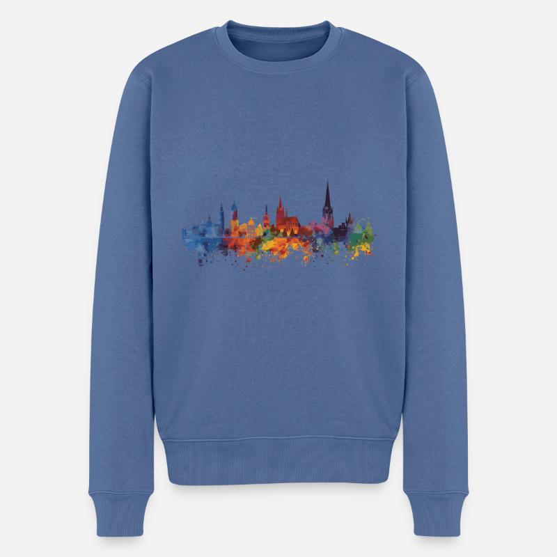 Winsen (Luhe) - Pull Premium bio Homme - bleu pigeon