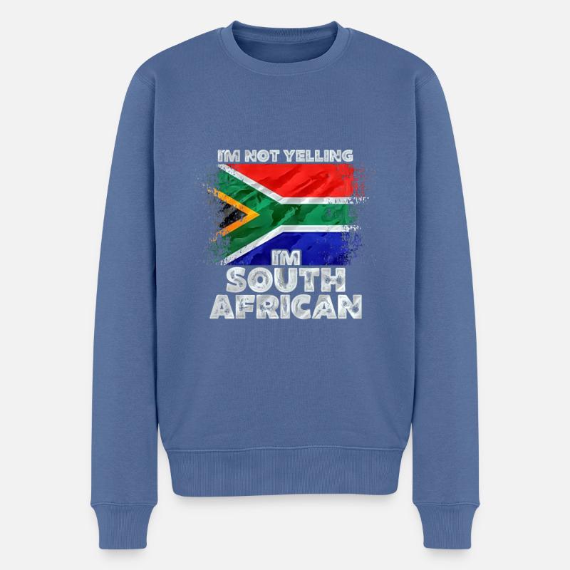 Afrique du Sud - Pull Premium bio Homme - bleu pigeon