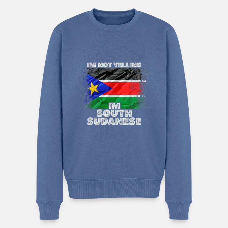Soudan - Pull Premium bio Homme - bleu pigeon