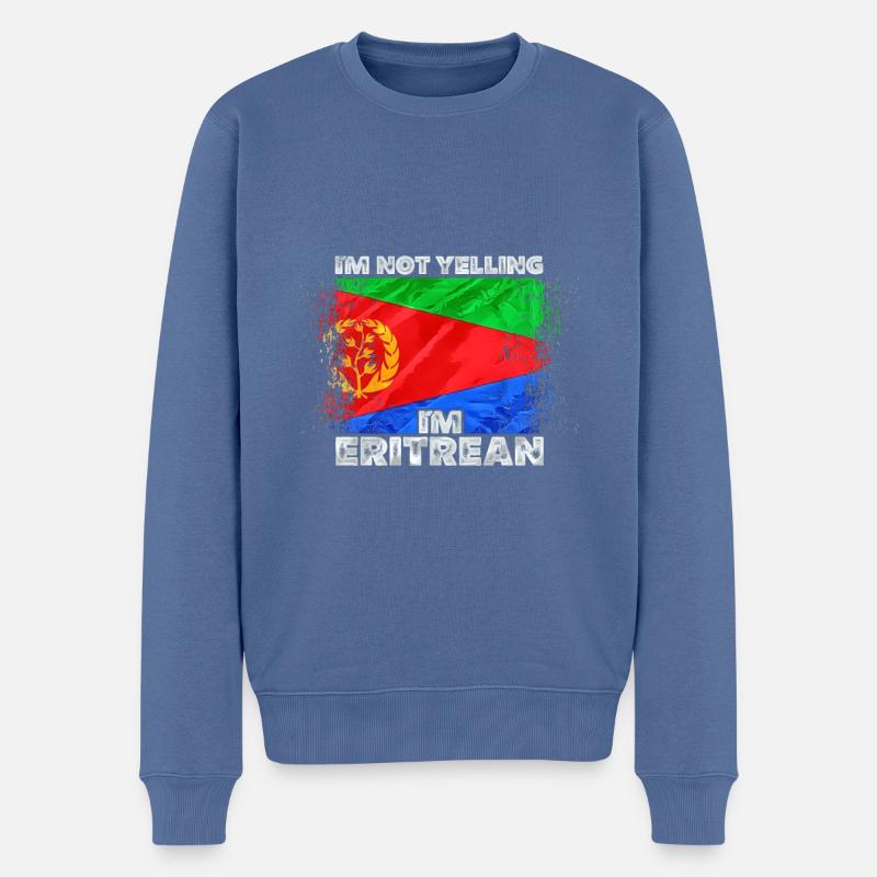 Érythrée - Pull Premium bio Homme - bleu pigeon