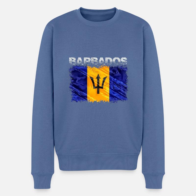 Barbade - Pull Premium bio Homme - bleu pigeon