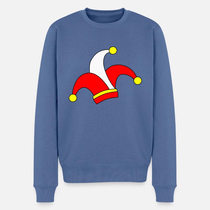 Chapeau de carnaval - Pull Premium bio Homme - bleu pigeon