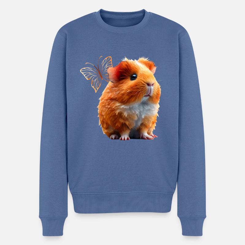 Cobaye - Pull Premium bio Homme - bleu pigeon