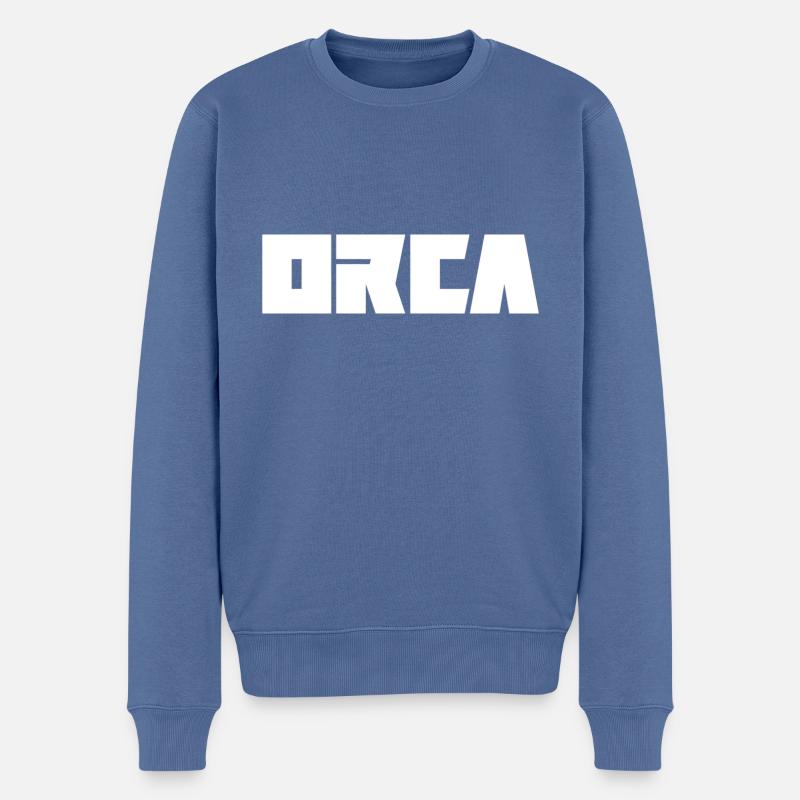 Orque - Pull Premium bio Homme - bleu pigeon