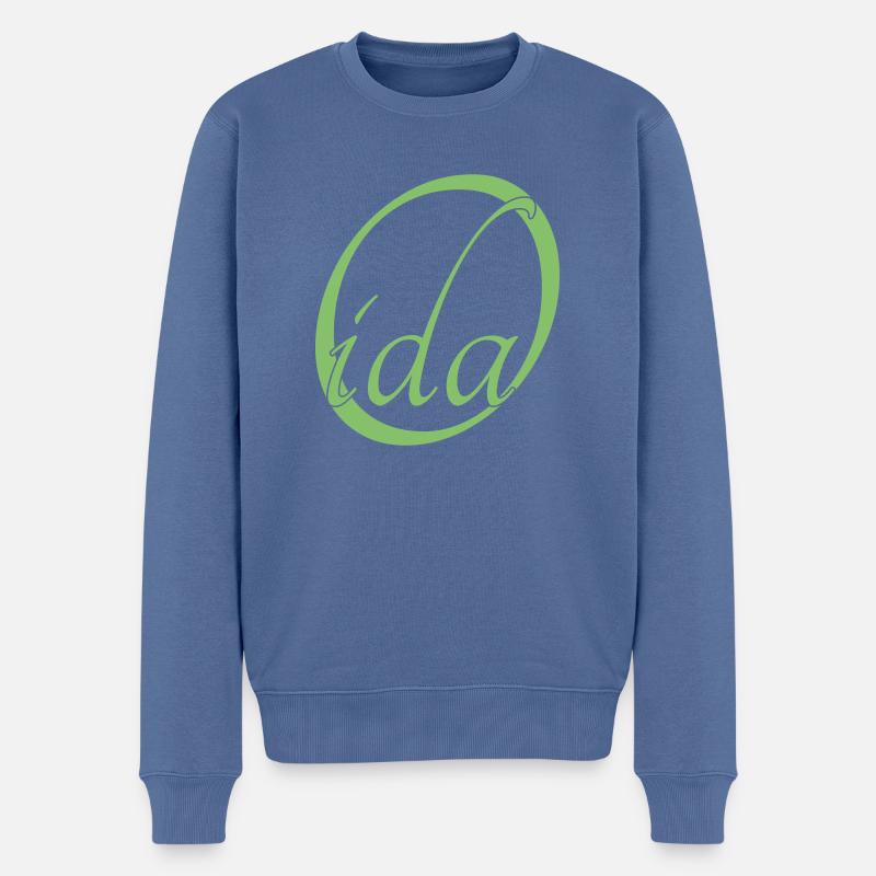 Oida - Männer Premium Bio Pullover - Taubenblau
