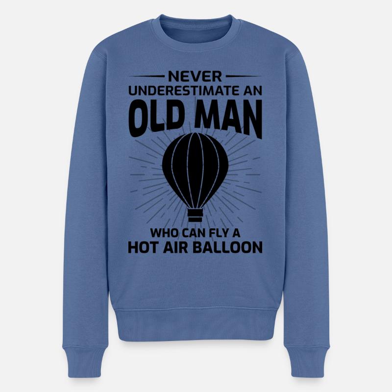 Montgolfière Montgolfière Montgolfière - Pull Premium bio Homme - bleu pigeon
