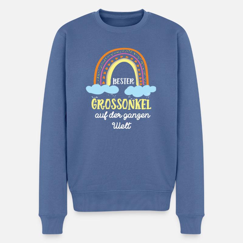 Grossonkel Onkel Großonkel Onkels Gross-Onkel - Männer Premium Bio Pullover - Taubenblau