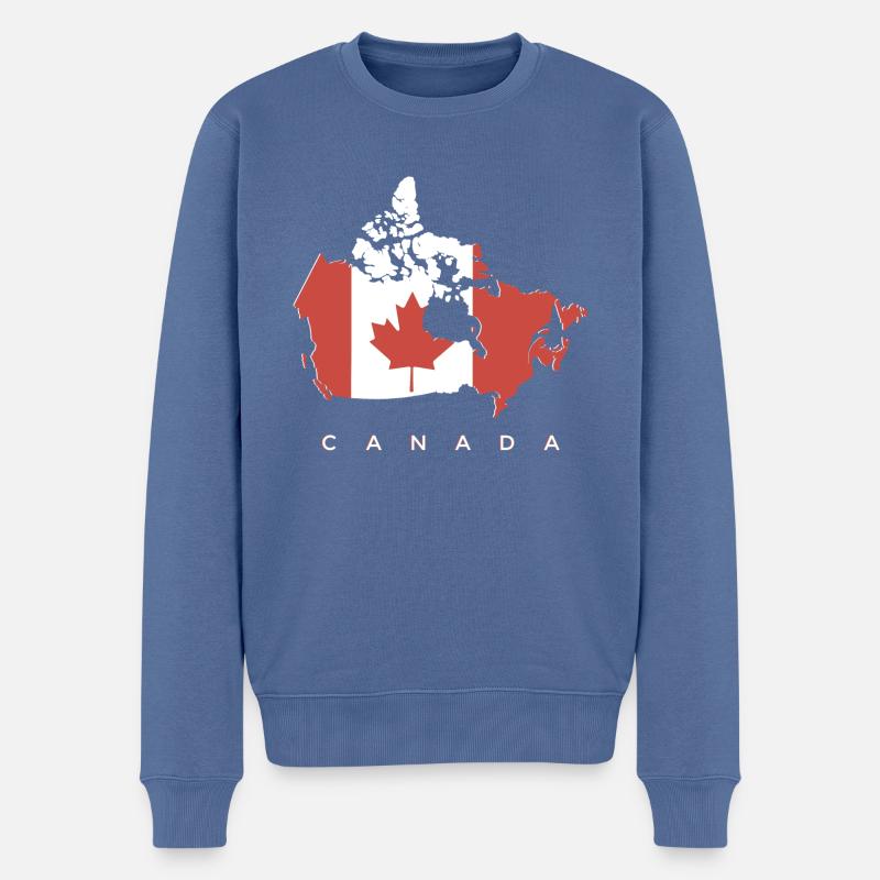 Canada - Pull Premium bio Homme - bleu pigeon