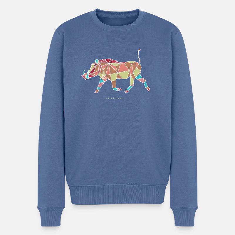pumbaa - Männer Premium Bio Pullover - Taubenblau