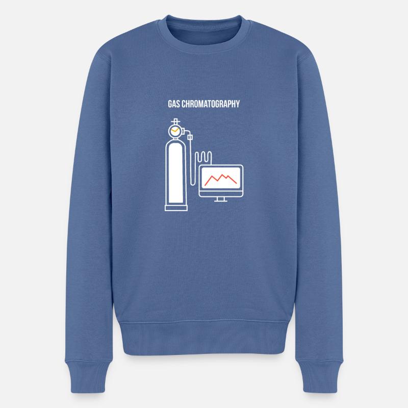 Chromatographie en phase gazeuse - Pull Premium bio Homme - bleu pigeon