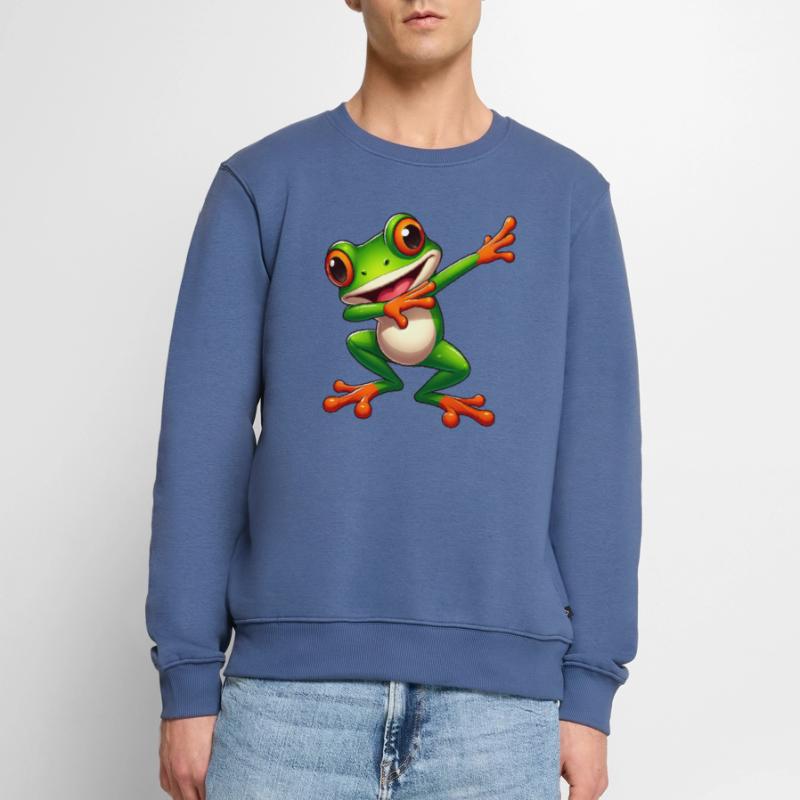 Cool Frog Dabbing Toad Style Men's Premium Organic Jumper