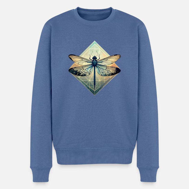 Libellule - Pull Premium bio Homme - bleu pigeon