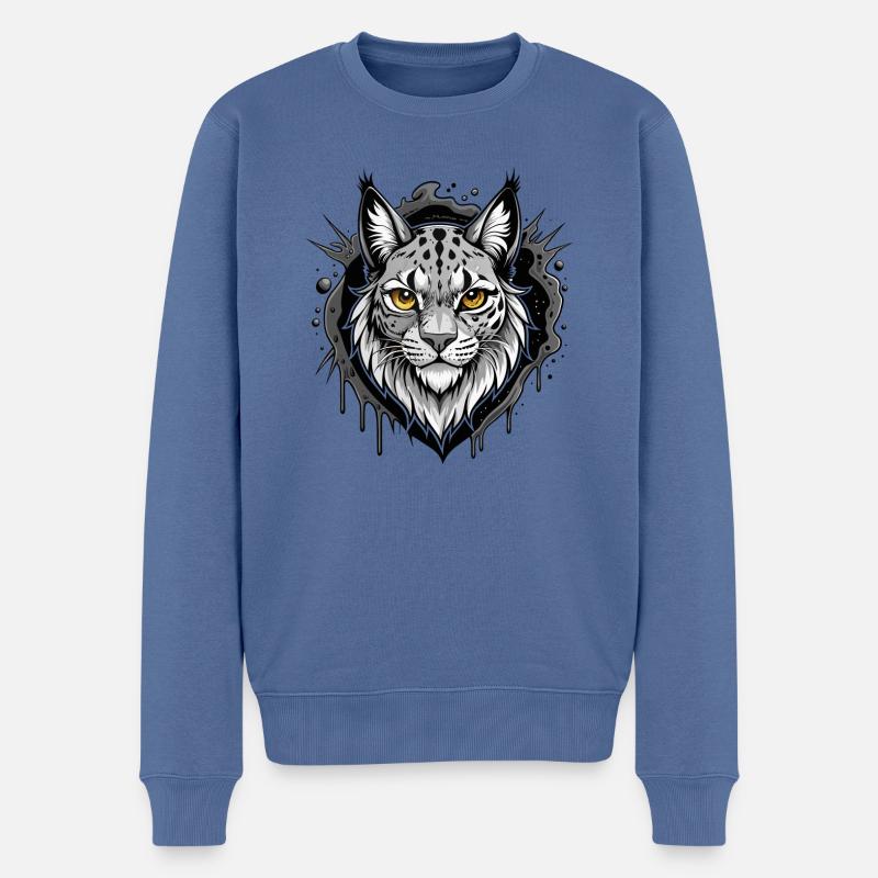 lynx - Pull Premium bio Homme - bleu pigeon