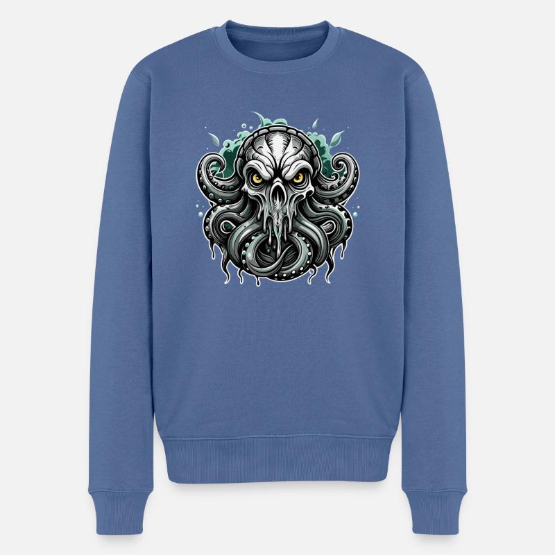 calmar - Pull Premium bio Homme - bleu pigeon