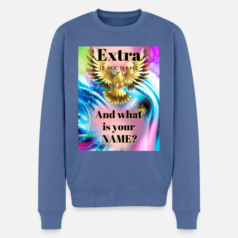 Conception EXTRA - Pull Premium bio Homme - bleu pigeon