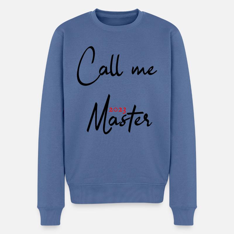 Master 2023 Graduation Graduation Uni - Pull Premium bio Homme - bleu pigeon