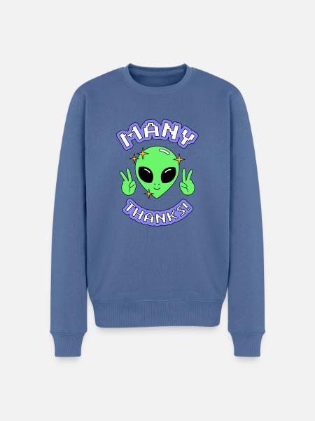 Thank you very much - Men's Premium Organic Jumper - stone blue