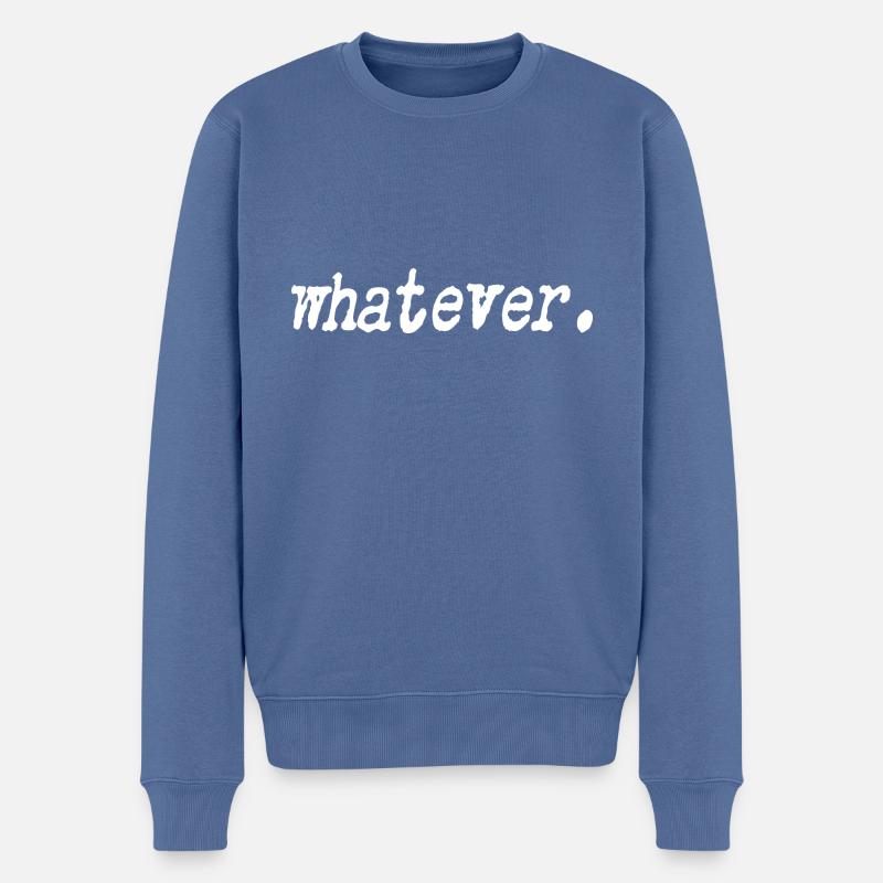 Quoi que - Pull Premium bio Homme - bleu pigeon