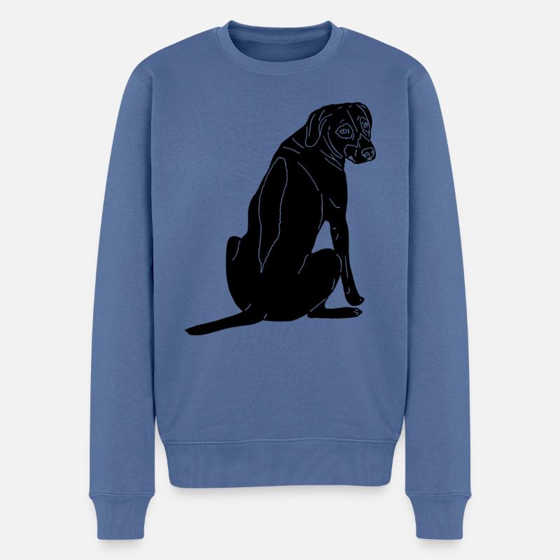 Rhodesian Ridgeback - Männer Premium Bio Pullover - Taubenblau