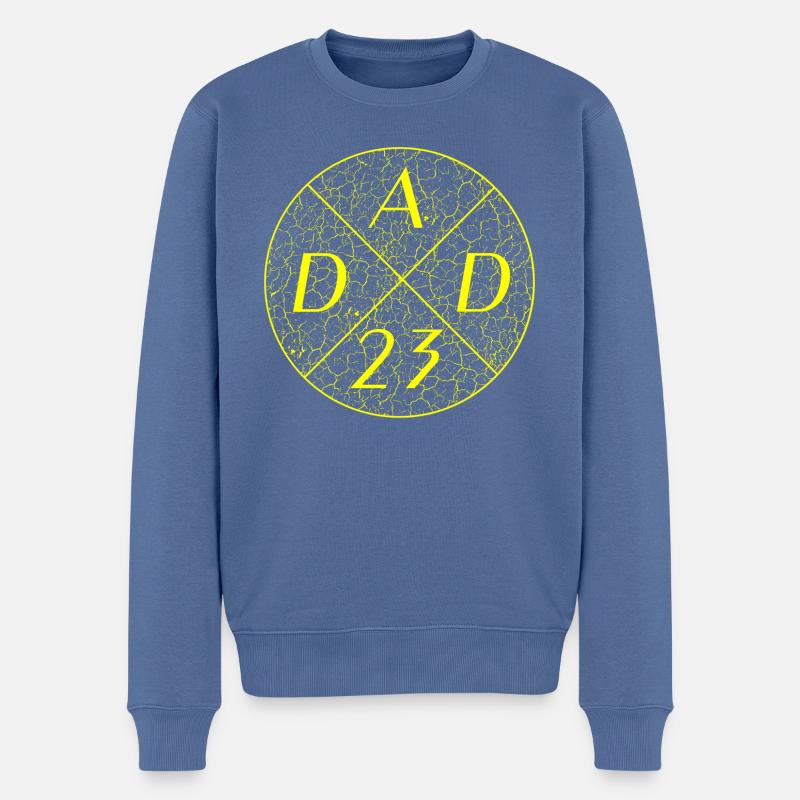 Dad 23 - Männer Premium Bio Pullover - Taubenblau