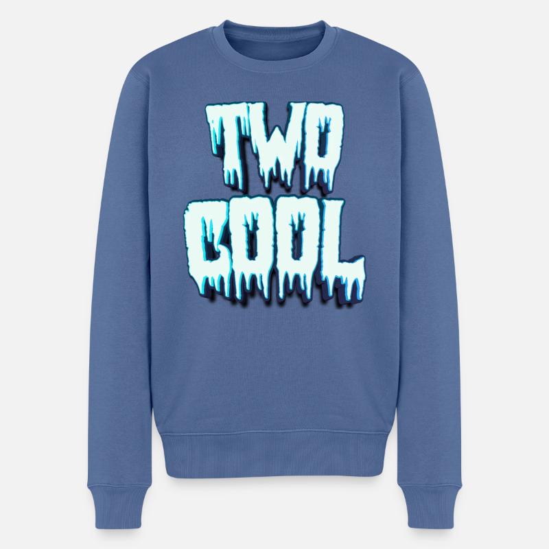 Deux cool - 2e anniversaire - Pull Premium bio Homme - bleu pigeon